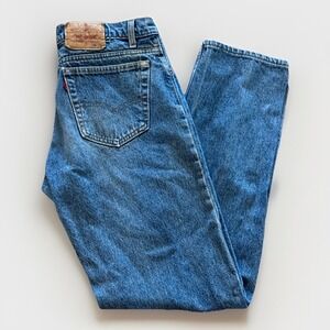 Vintage Levis 505 Jeans Mens 33 x 32 Denim Regular Fit Straight Leg 90s